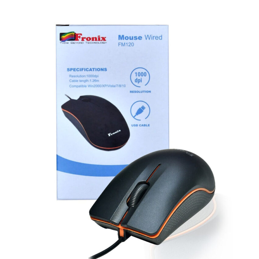FM120, 3-Button ,1.26 M Cable mouse