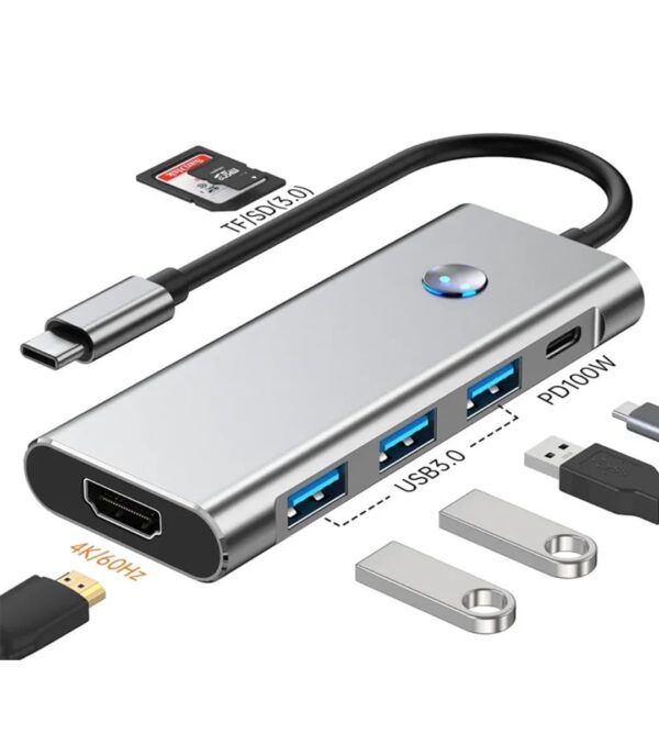 8-in-1 USB-C Hub Adapter with 4K HDMI