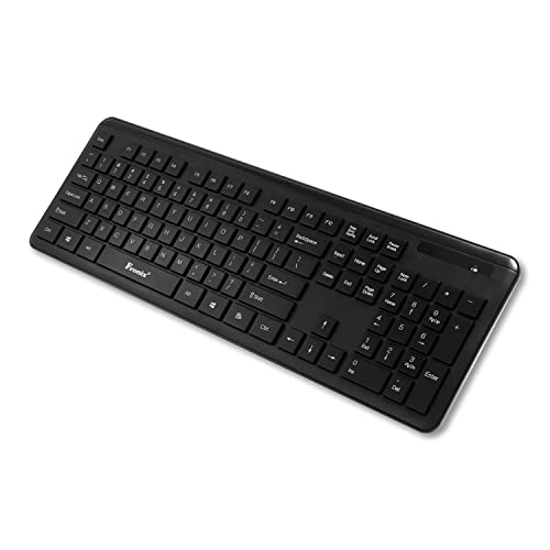 Version 1.0.0 FKW501 Full Size Wireless Computer Keyboard with 1 Led Function | Black | 104-keys | Compatible for Windows | Desktop | Laptop | All in one with 10 Million keystrokes