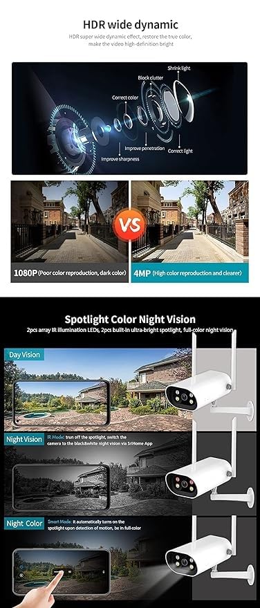 Version 1.0.0 Fronix SH034 4MP Wireless Outdoor Bullet CCTV Camera