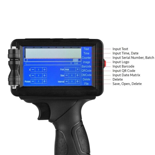 25.4mm Handheld TIJ Thermal Inkjet Printer