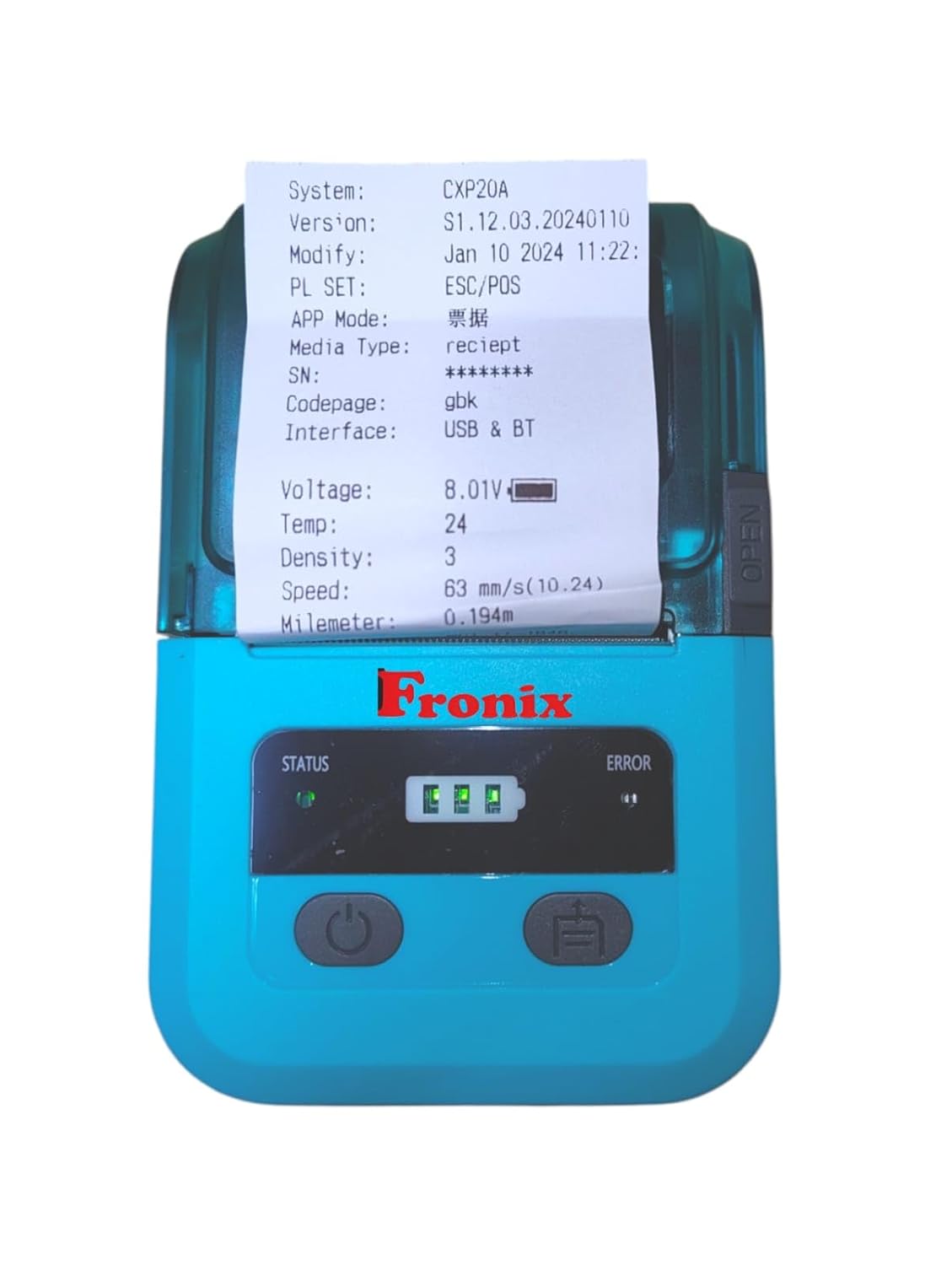 Green Thermal Receipt Printer