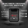 Mini inkless Thermal Receipt Printer Includes (Adapter, USB, Paper roll) 58mm Mobile Mini Printer is Easy to Connect with Mobile