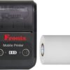 Mini inkless Thermal Receipt Printer Includes (Adapter, USB, Paper roll) 58mm Mobile Mini Printer is Easy to Connect with Mobile