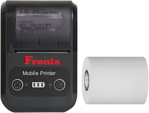 Mini inkless Thermal Receipt Printer Includes (Adapter, USB, Paper roll) 58mm Mobile Mini Printer is Easy to Connect with Mobile