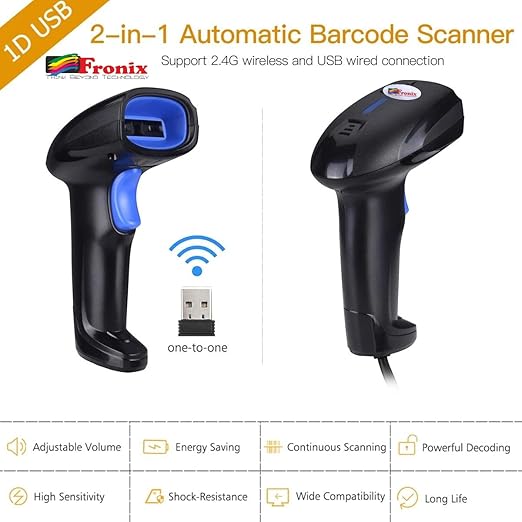 FB1400W Handheld CCD/Laser Wireless Barcode Scanner