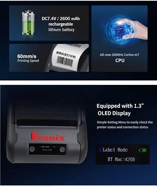 Portable Mobile Thermal Printer