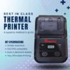 58mm Mobile Thermal Lable Printer with Bluetooth