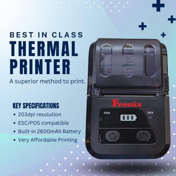 58mm Mobile Thermal Lable Printer with Bluetooth