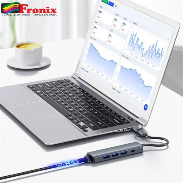 5-in-2 USB-C & USB-A Hub Adapter