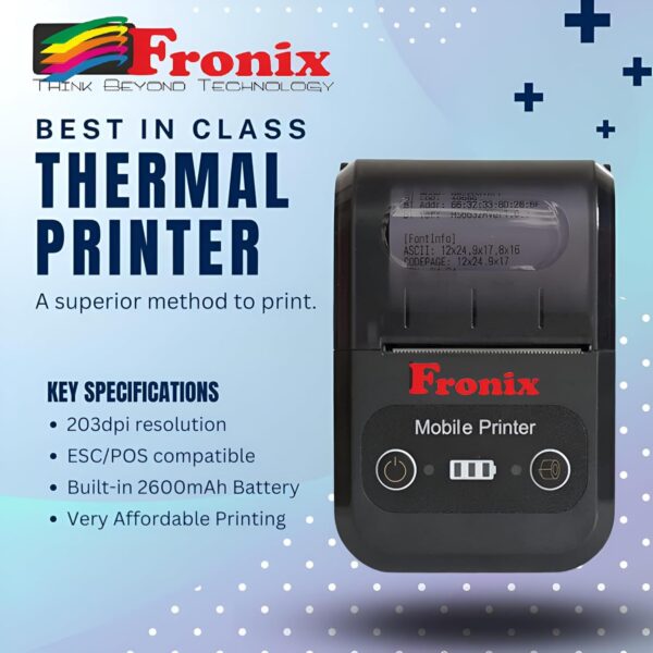 Mini inkless Thermal Receipt Printer Includes (Adapter, USB, Paper roll) 58mm Mobile Mini Printer is Easy to Connect with Mobile