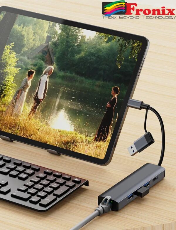 5-in-2 USB-C & USB-A Hub Adapter