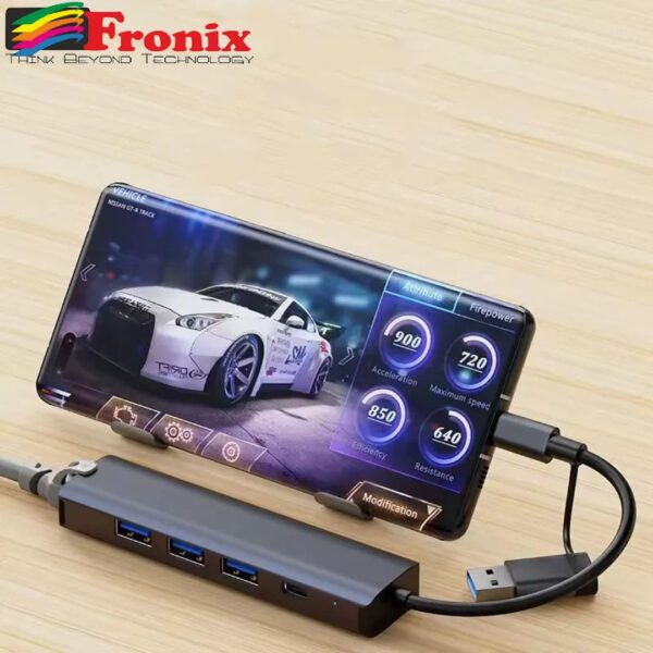 5-in-2 USB-C & USB-A Hub Adapter