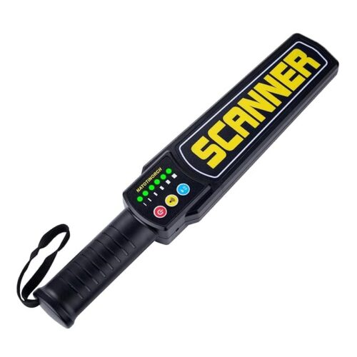 Handheld Metal Detector High Sensitivity | Rechargeable with inbuilt 1800mAh Battery & Charger | Audio, Vibration & LED Alerts | Security Scanner for Airports, Malls, Schools & Banks