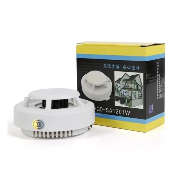 Version 1.0.0 Photoelectric Smoke Detector with Built-in Alarm Siren Ceiling Mounted, High Sensitivity Smoke Detection, For Home, Office, Shop, Warehouse, Hotel and Commercial Buildings