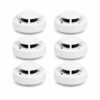Pack of 6 Smoke Detector Alarm, White Photoelectric Fire Alarm Sensor, Ceiling Mount, Easy Installation