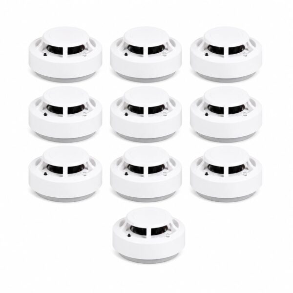 Version 1.0.0 Smoke Detector Alarm, Pack of 10 Photoelectric Fire Alarm Sensor, Ceiling Mount, Easy Installation