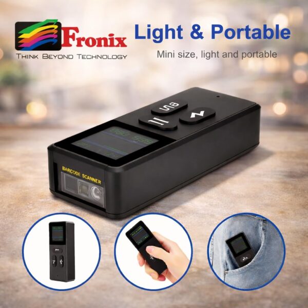 Version 1.0.0 Pro 3-in-1 Wireless Barcode Scanner with LCD Digital Display