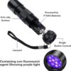 UV Light Torch 12 LED UV Flashlight, 395nm Ultraviolet Blacklight