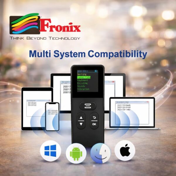 Version 1.0.0 Pro 3-in-1 Wireless Barcode Scanner with LCD Digital Display