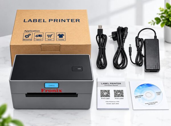 61Va1oxtvLL._SL1460_ (1) FXLX-180, 4 Inch Thermal Label Printer with Bluetooth & USB