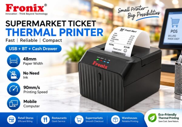 Version 1.0.0 FXTP-58 Desktop Thermal Receipt Printer, 58mm POS Billing Printer