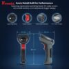 FB1800 Rugged Industrial-Grade Wireless 1D/2D Barcode & QR Scanner, Digital Display, 3-in-1 Bluetooth + 2.4G + USB, Heavy-Duty Handheld Scanner for POS, Retail & Warehouse