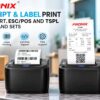 FX-TP80 Pro 3 Inch Thermal Label & Receipt Printer, 80mm, Black