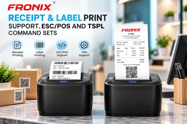 FX-TP80 Pro 3 Inch Thermal Label & Receipt Printer, 80mm, Black