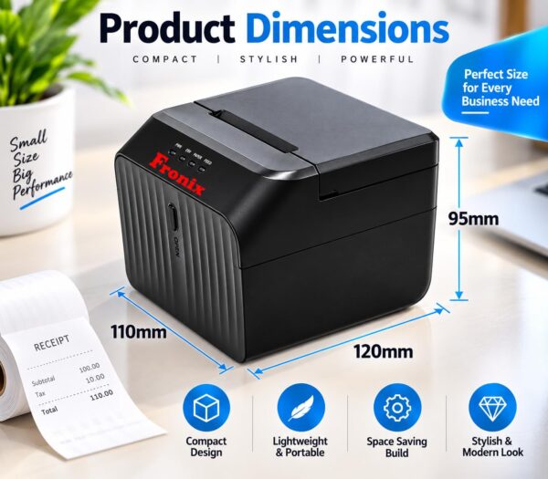 Version 1.0.0 FXTP-58 Desktop Thermal Receipt Printer, 58mm POS Billing Printer