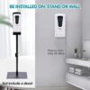 Wall Mount Automatic Soap Dispenser, White, 1000 ML Bathroom Office School Hospital Restaurants, Hand Soap Dispenser, Refillable, Liquid Gel Pump