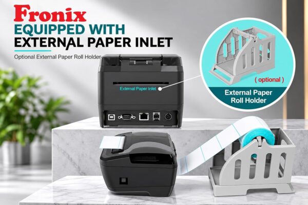 FX-TP80 Pro 3 Inch Thermal Label & Receipt Printer, 80mm, Black
