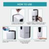 Wall Mount Automatic Soap Dispenser, White, 1000 ML Bathroom Office School Hospital Restaurants, Hand Soap Dispenser, Refillable, Liquid Gel Pump