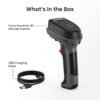 1600C Wired USB Barcode Scanner, Handheld 1D & 2D QR Code Reader