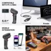 1600C Wired USB Barcode Scanner, Handheld 1D & 2D QR Code Reader