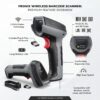 1600 Wireless 2D & 1D Barcode Scanner Bluetooth 5.0 & 2.4G QR Code Reader, CMOS Sensor, Auto Induction Scanning, 2 Year Warranty